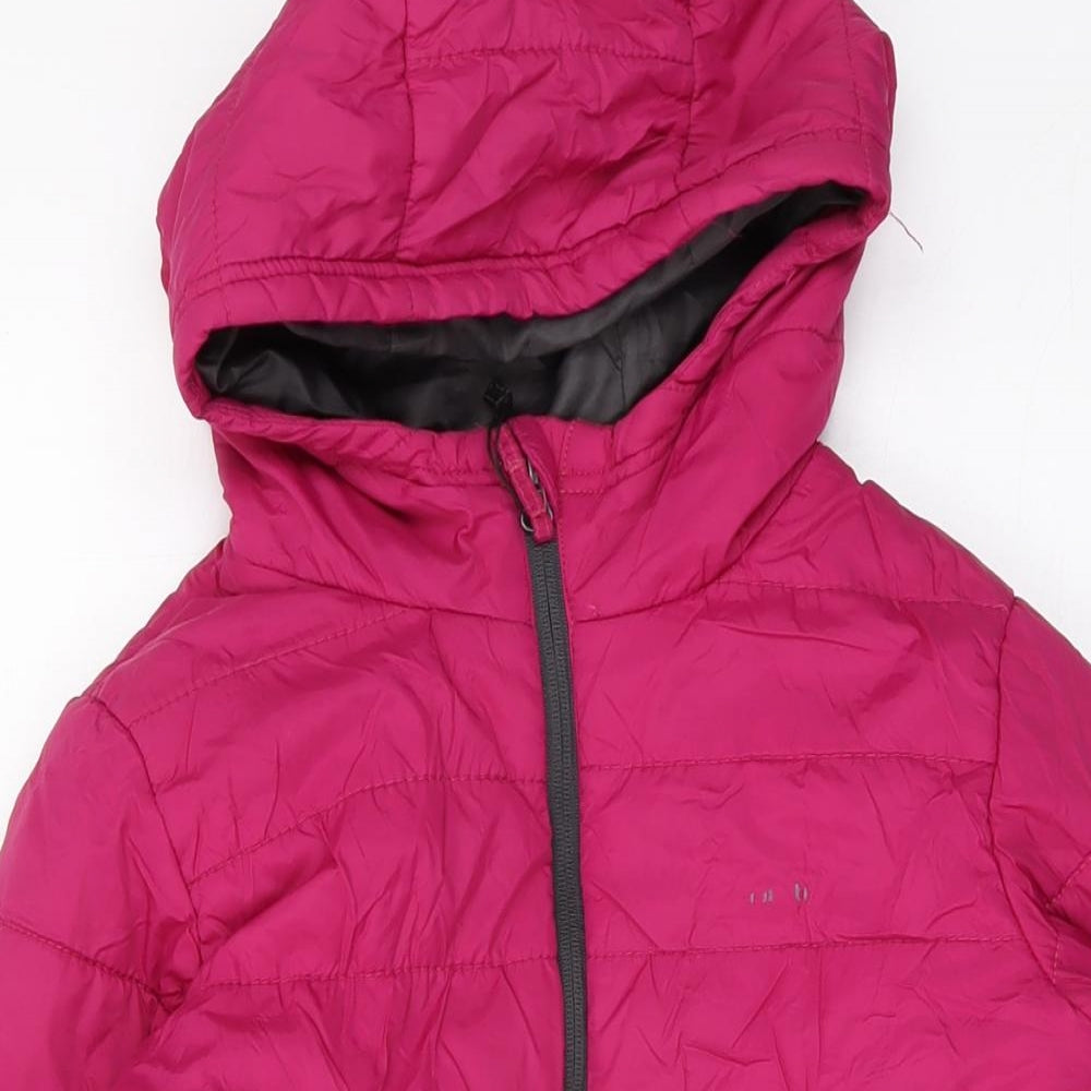 Freedom Trail Girls Pink Puffer Jacket Jacket Size 11-12 Years Zip