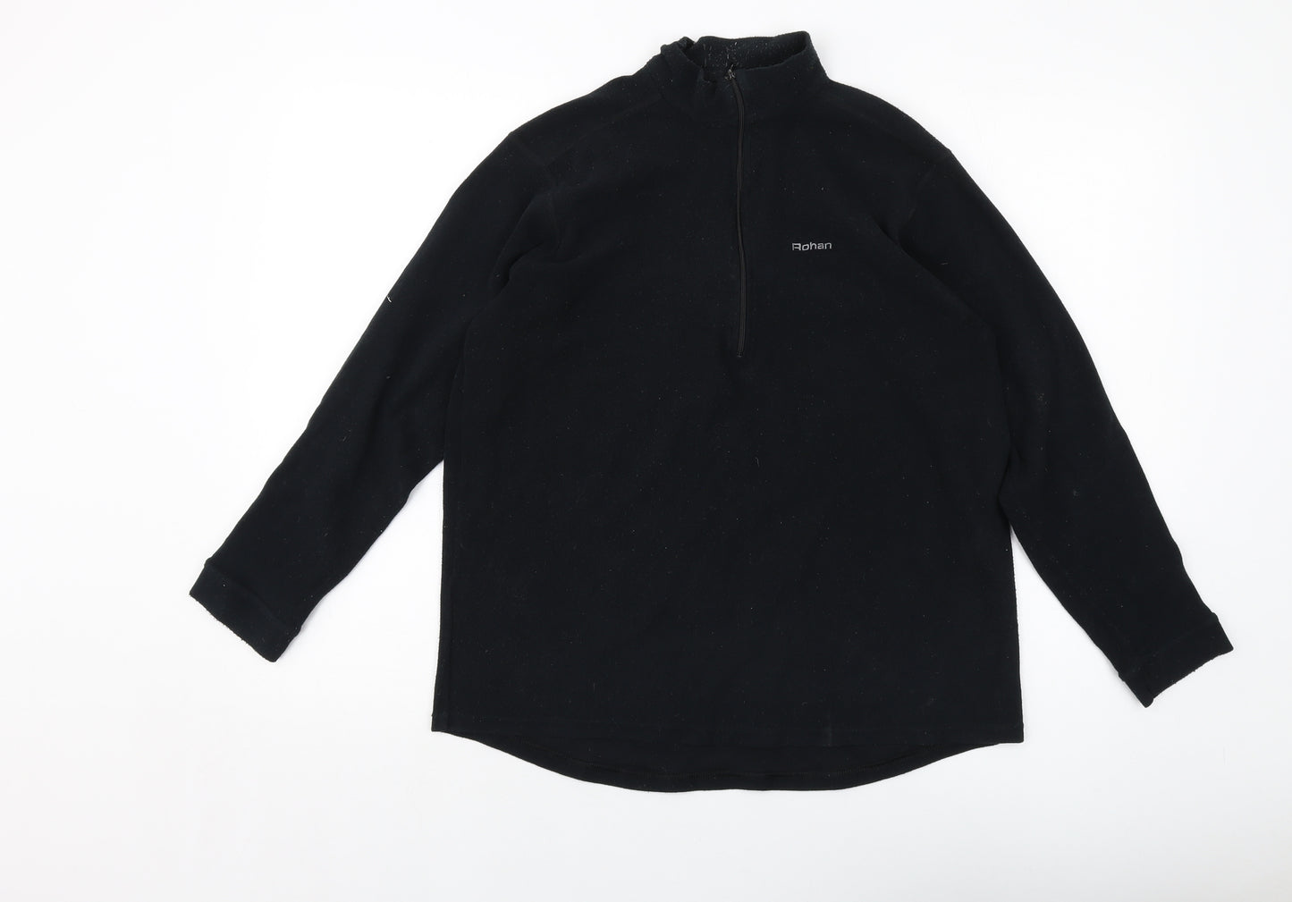 Rohan Womens Black Polyester Pullover Sweatshirt Size L Zip