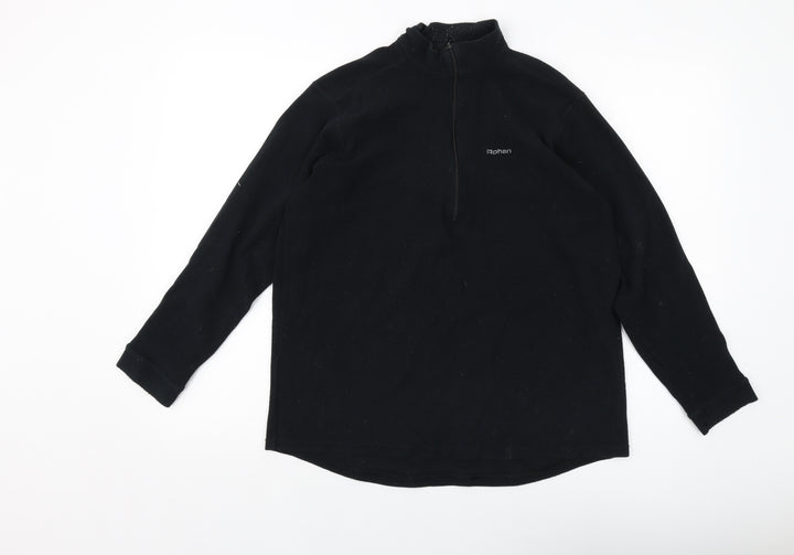 Rohan Womens Black Polyester Pullover Sweatshirt Size L Zip