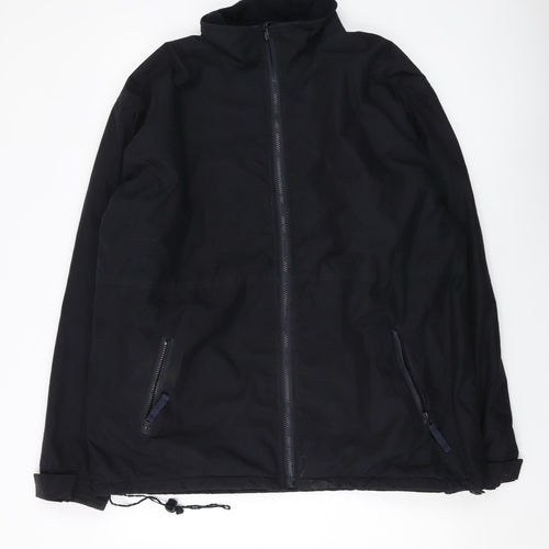Armando Mens Black Jacket Size L Zip