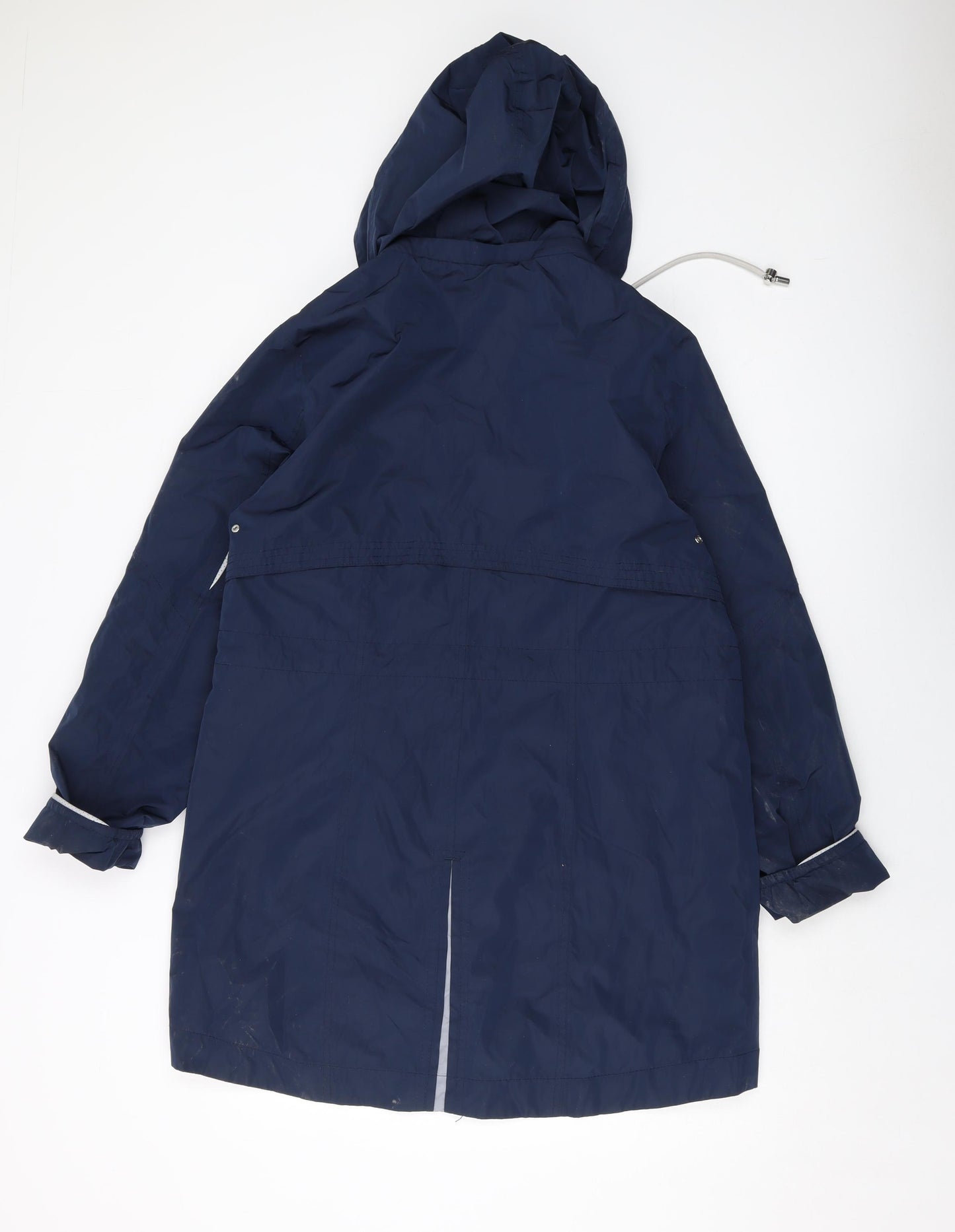 Frandsen Womens Blue Jacket Size 14 Zip