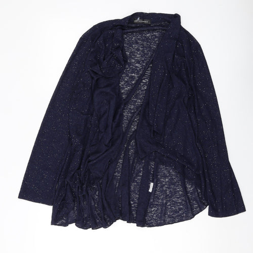Just Elegance Womens Blue Jacket Blazer Size L