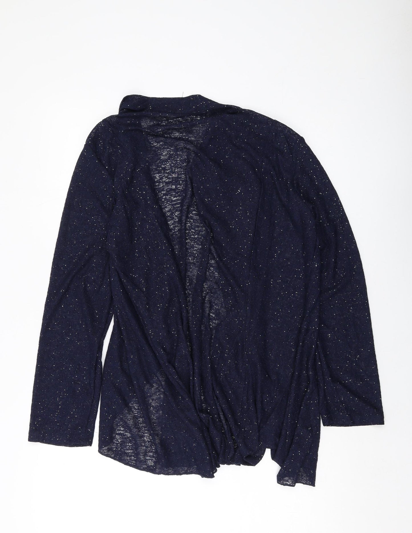 Just Elegance Womens Blue Jacket Blazer Size L