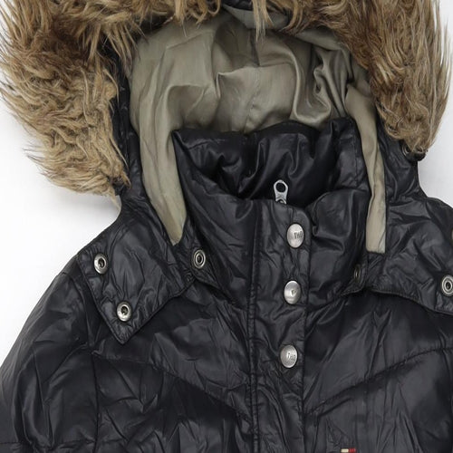 Tommy Hilfiger Womens Black Jacket Size XS Zip