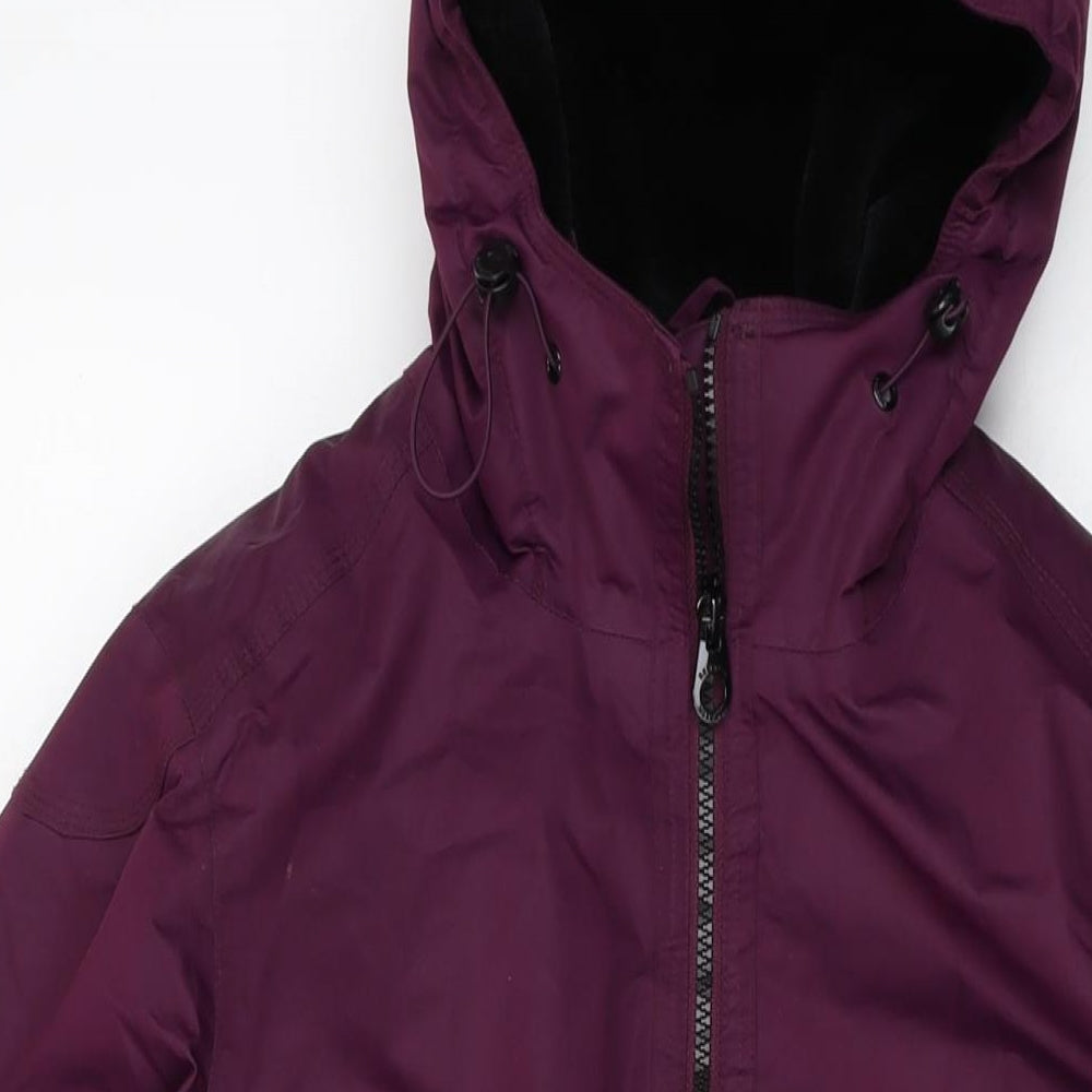Regatta Womens Purple Parka Jacket Size 12 Zip