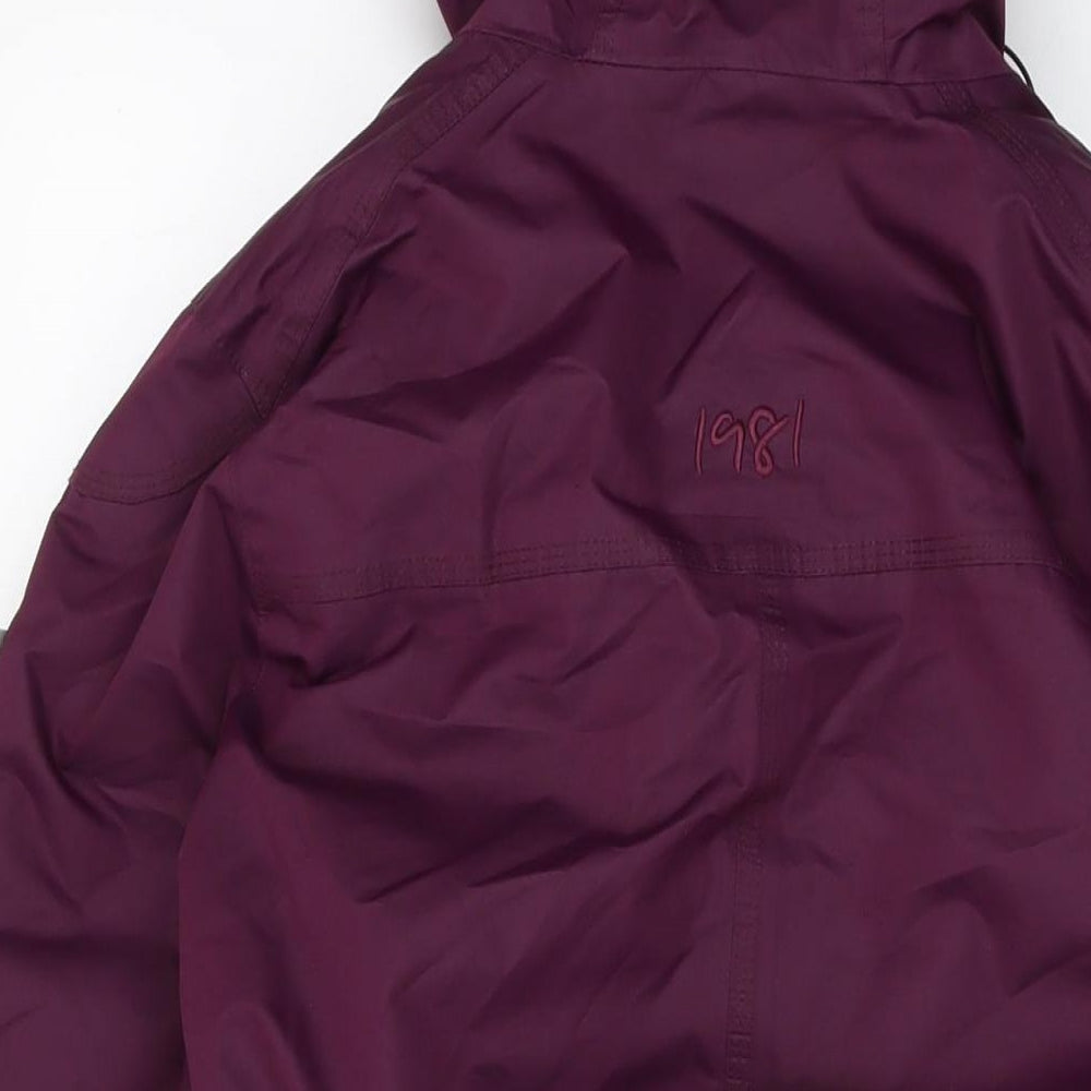 Regatta Womens Purple Parka Jacket Size 12 Zip