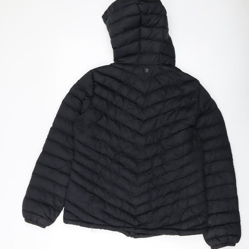Mountain Warehouse Womens Black Puffer Jacket Jacket Size 12 Zip