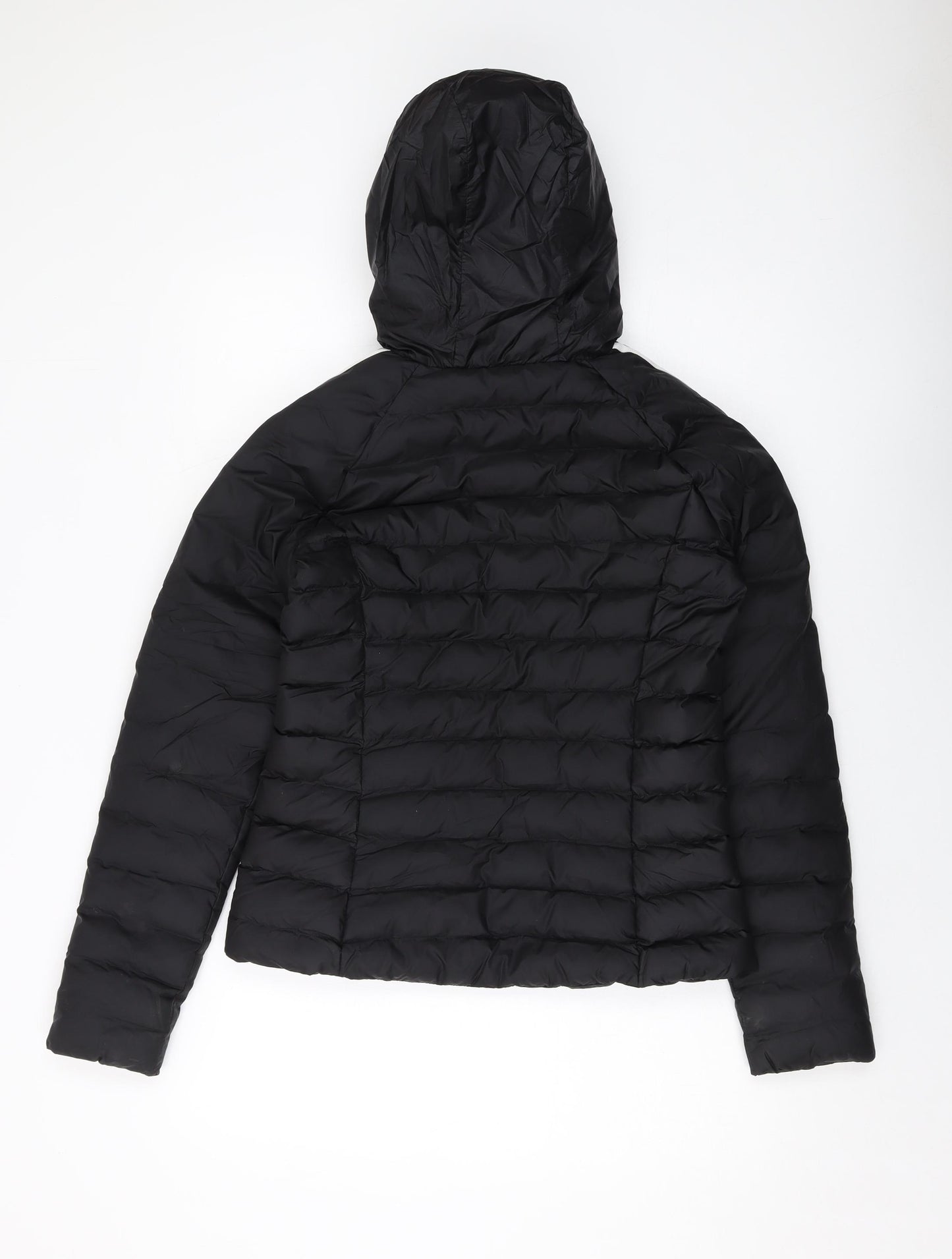 adidas Womens Black Puffer Jacket Jacket Size 6 Zip