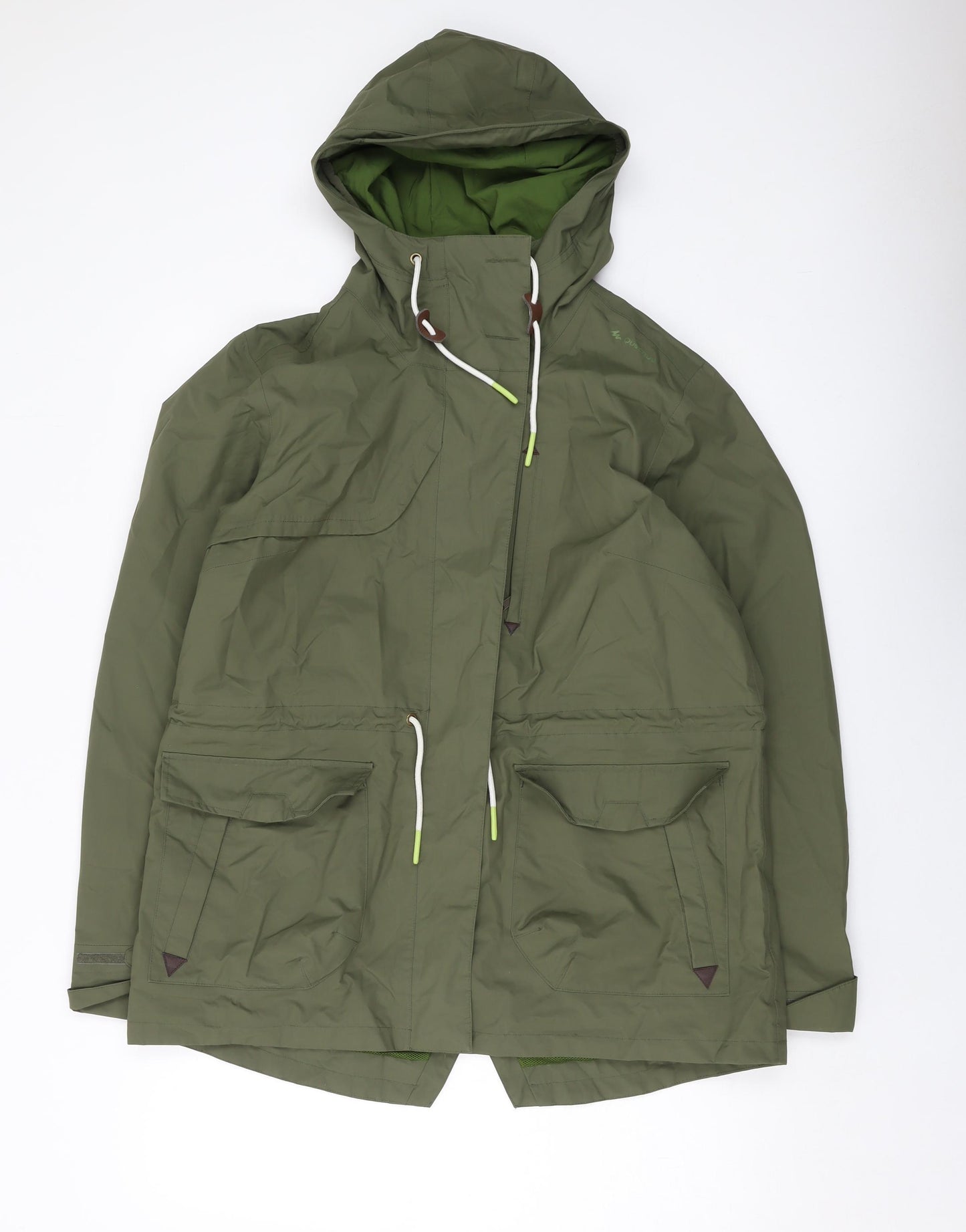 Quechua Mens Green Jacket Size L Zip