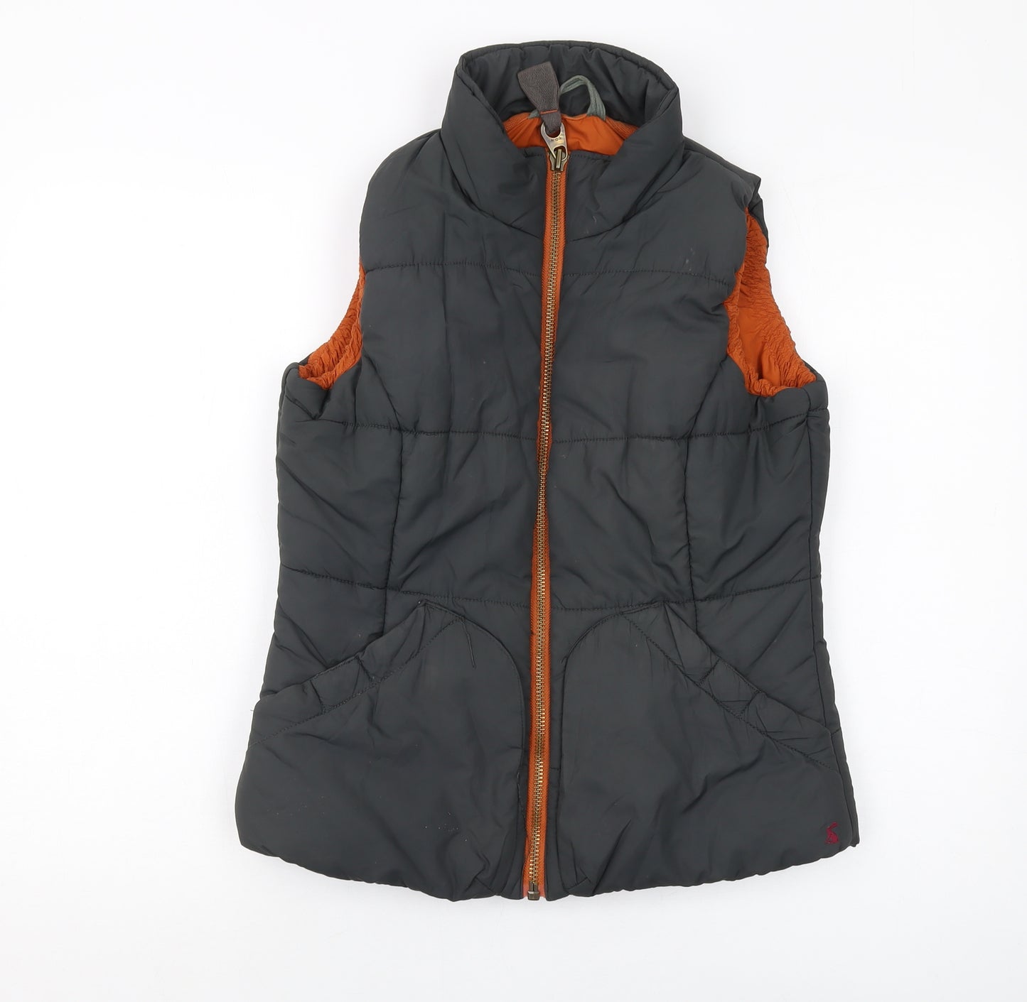 Joules Womens Grey Jacket Waistcoat Size 12 Zip