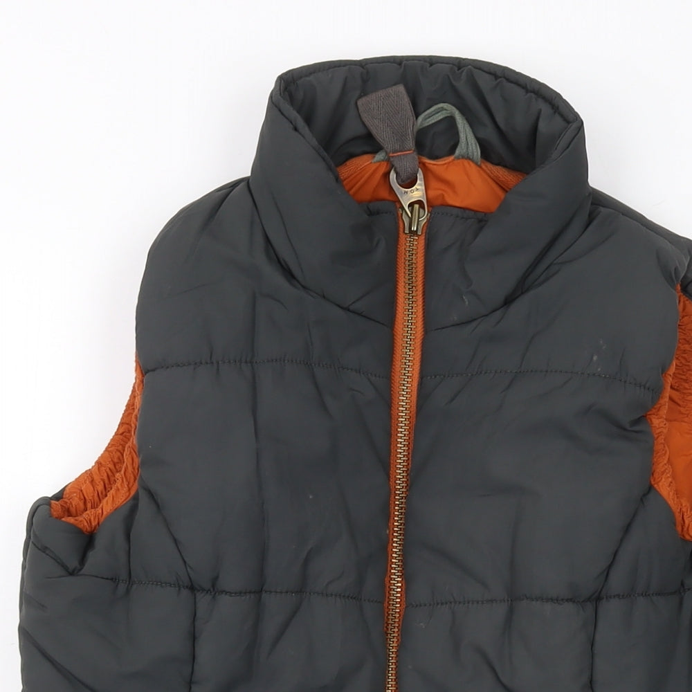 Joules Womens Grey Jacket Waistcoat Size 12 Zip