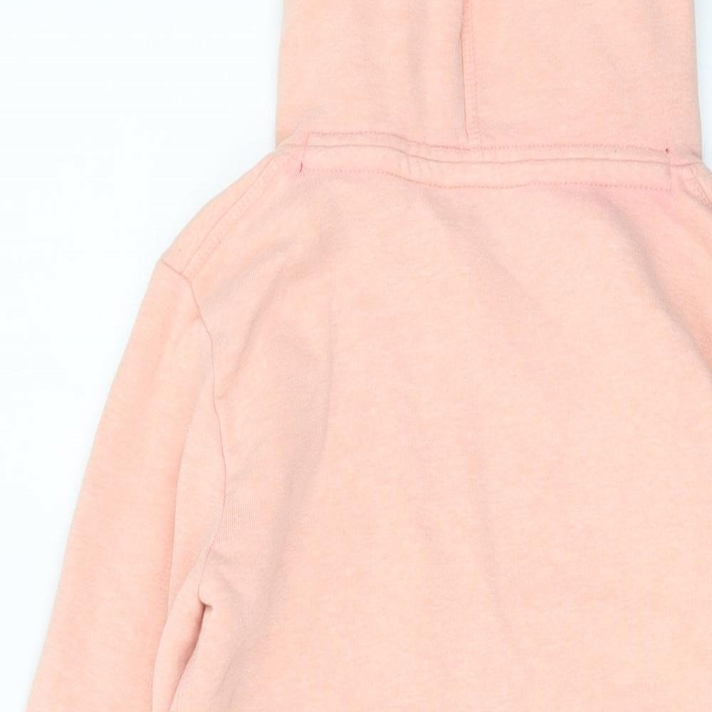 Superdry Womens Pink Cotton Pullover Hoodie Size XS Pullover
