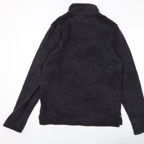 Fat Face Mens Grey Geometric Cotton Pullover Sweatshirt Size S