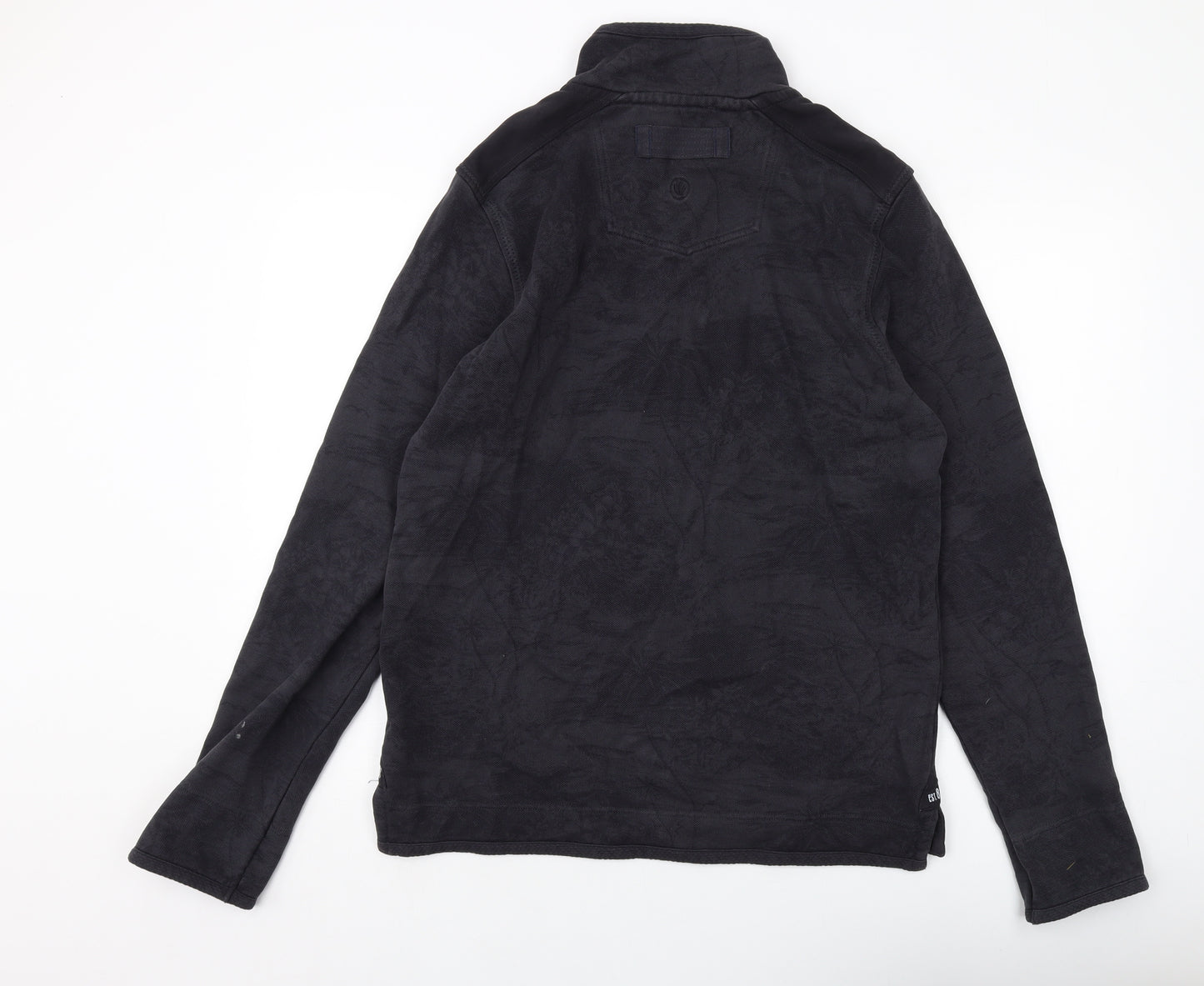 Fat Face Mens Grey Geometric Cotton Pullover Sweatshirt Size S