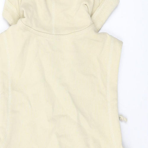Nike Womens Beige Cotton Full Zip Hoodie Size M Zip