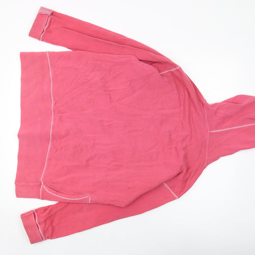 USA Pro Womens Pink Cotton Full Zip Hoodie Size M Zip