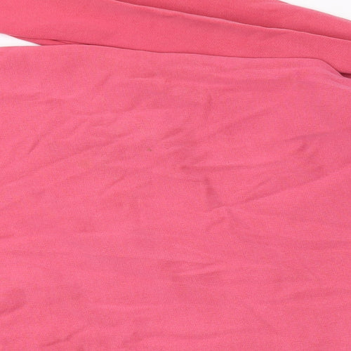 USA Pro Womens Pink Cotton Full Zip Hoodie Size M Zip