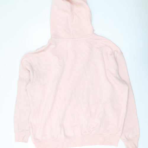 Nike Womens Pink Cotton Pullover Hoodie Size M Pullover