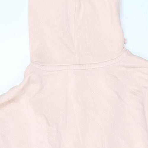Nike Womens Pink Cotton Pullover Hoodie Size M Pullover