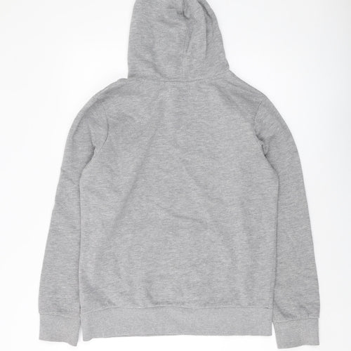 Converse Boys Grey Cotton Pullover Hoodie Size 13-14 Years Pullover