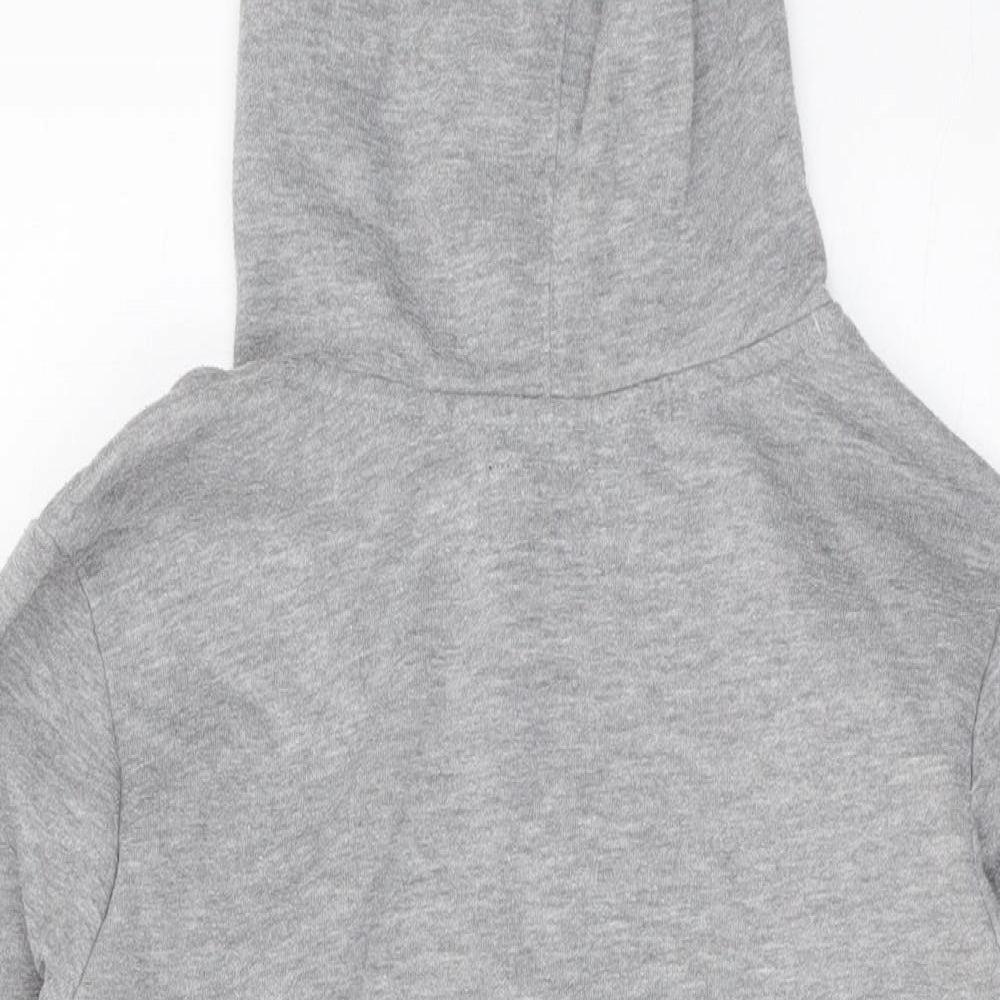 Converse Boys Grey Cotton Pullover Hoodie Size 13-14 Years Pullover