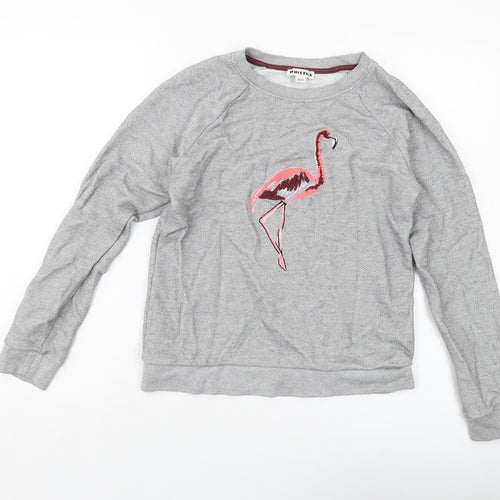 Whistles Womens Grey Cotton Pullover Sweatshirt Size S Pullover