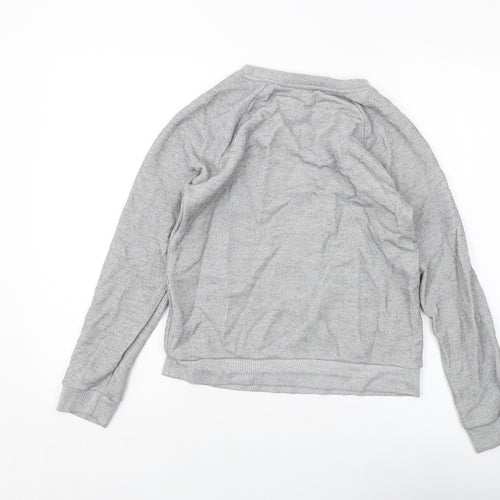 Whistles Womens Grey Cotton Pullover Sweatshirt Size S Pullover
