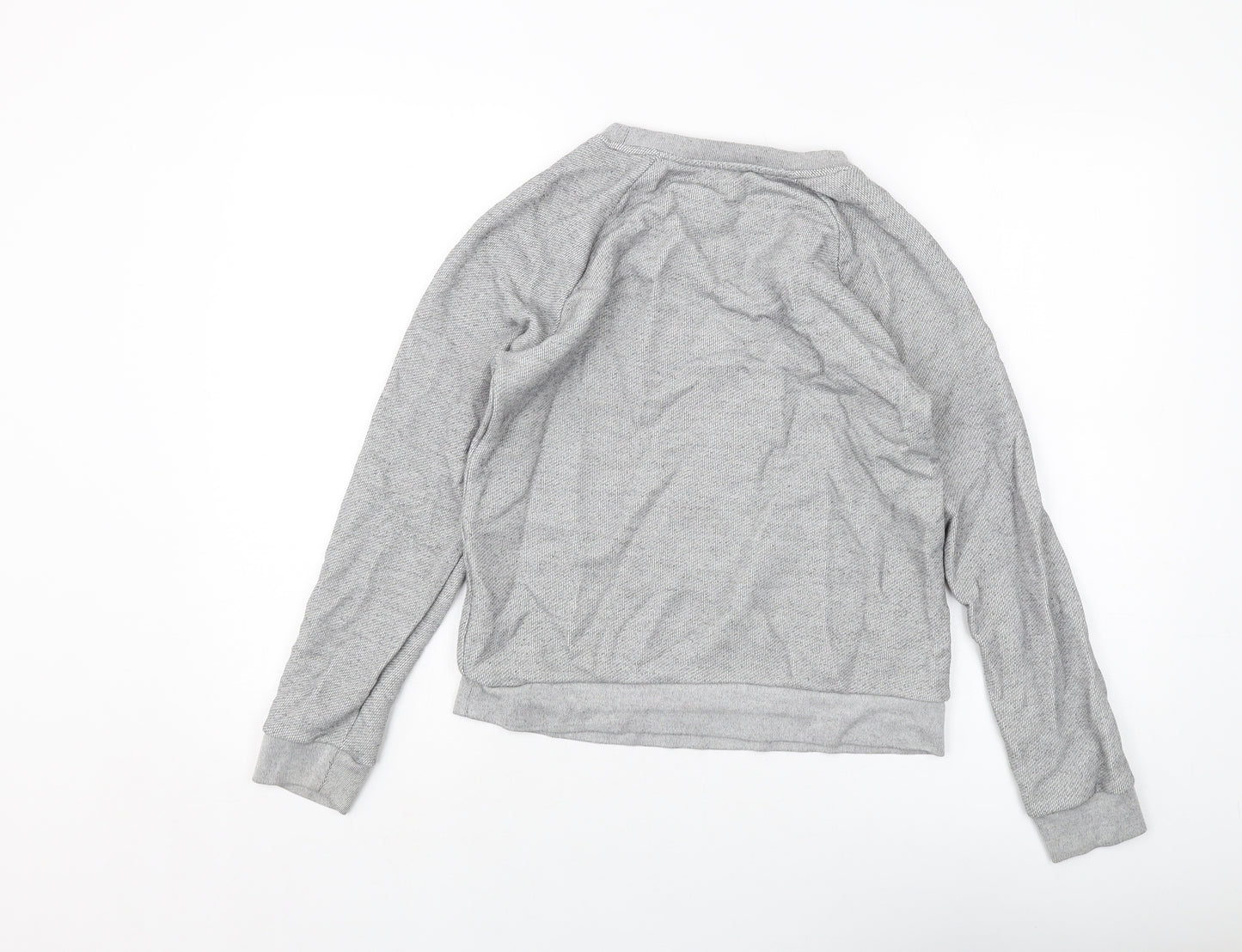Whistles Womens Grey Cotton Pullover Sweatshirt Size S Pullover