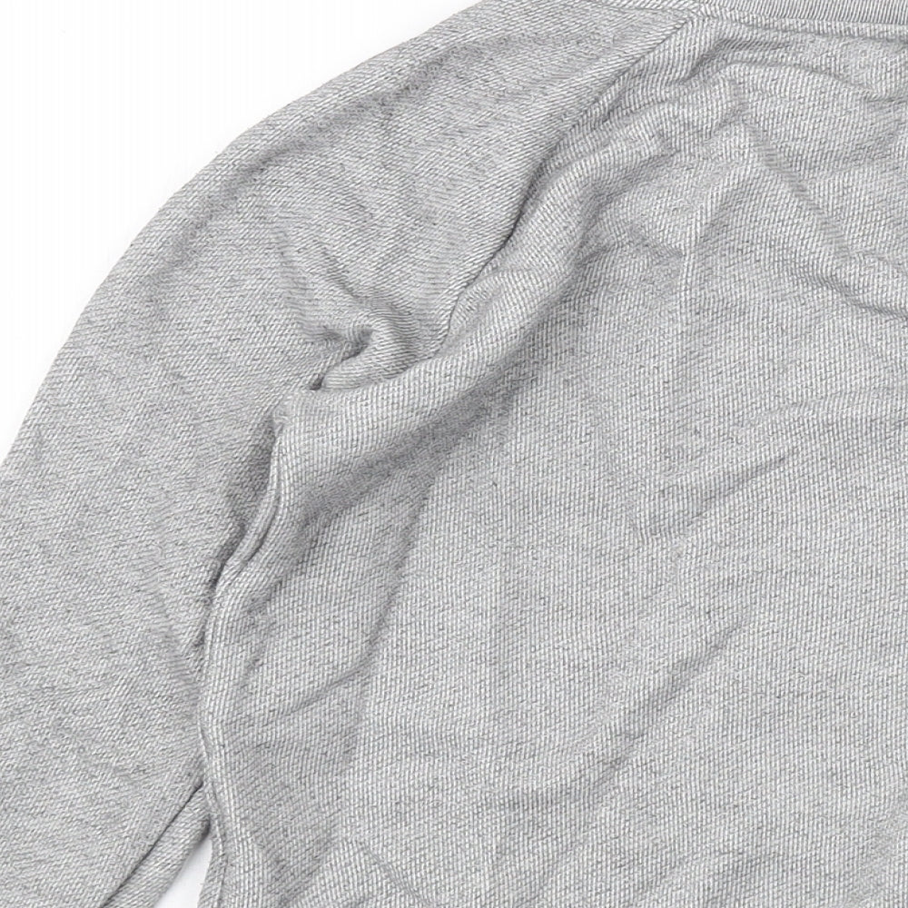 Whistles Womens Grey Cotton Pullover Sweatshirt Size S Pullover