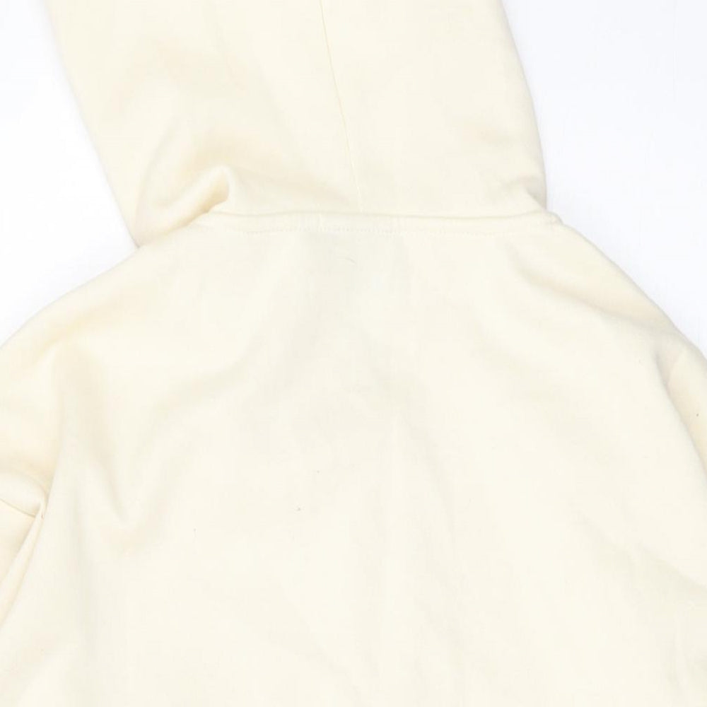 FILA Womens Ivory Polyester Full Zip Hoodie Size XS Zip