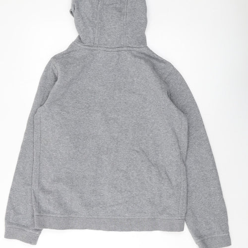 Nike Boys Grey Cotton Pullover Hoodie Size 13-14 Years Pullover