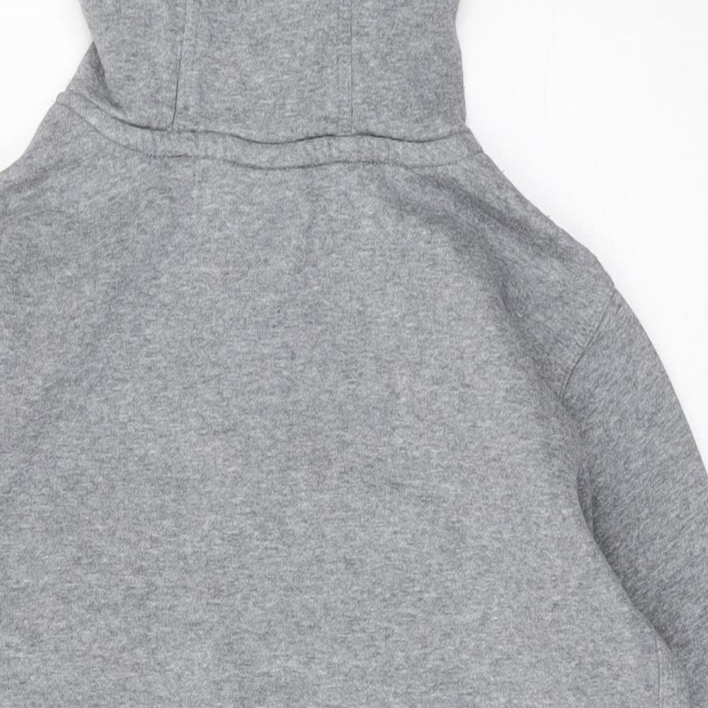 Nike Boys Grey Cotton Pullover Hoodie Size 13-14 Years Pullover