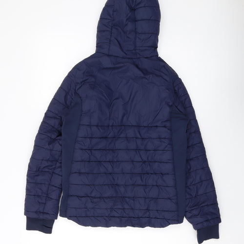 Quechua Boys Blue Puffer Jacket Jacket Size 12-13 Years Zip