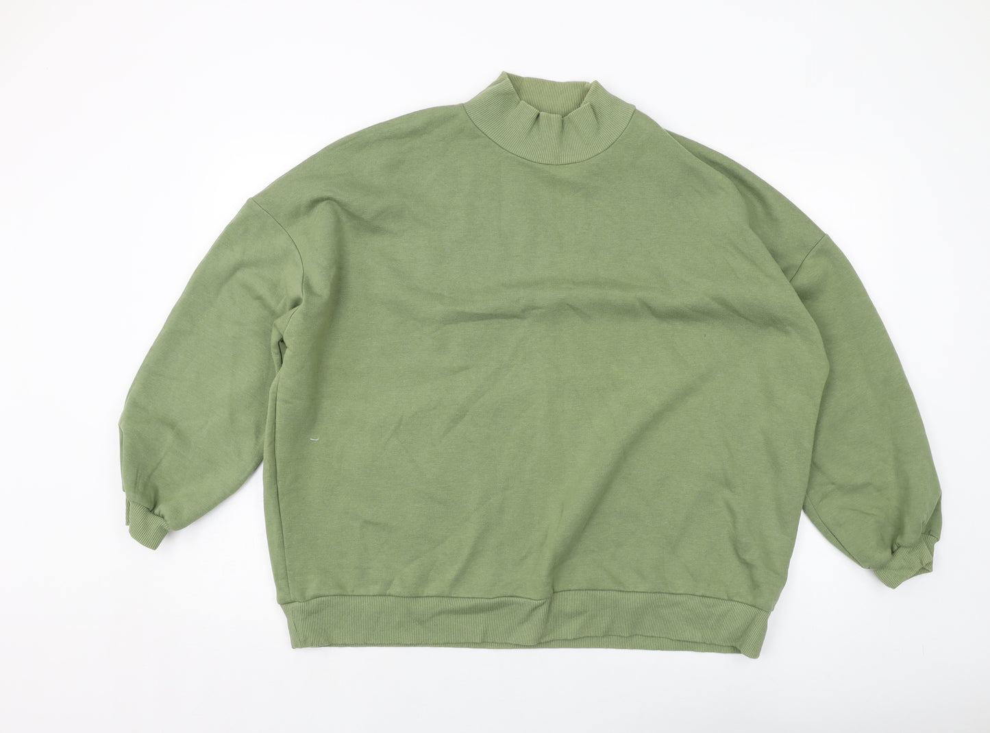 Chelsea Peers Womens Green Cotton Pullover Sweatshirt Size L Pullover