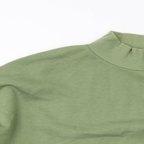 Chelsea Peers Womens Green Cotton Pullover Sweatshirt Size L Pullover