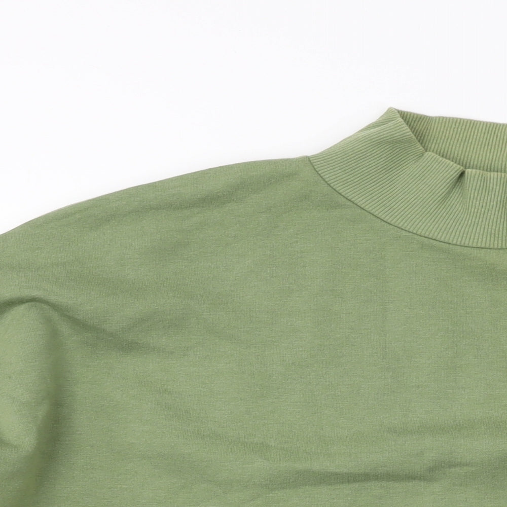 Chelsea Peers Womens Green Cotton Pullover Sweatshirt Size L Pullover