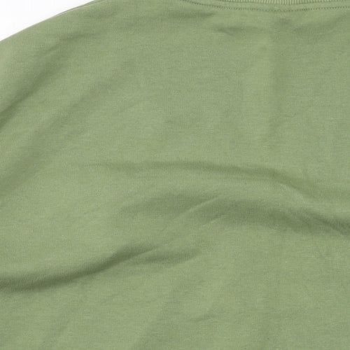 Chelsea Peers Womens Green Cotton Pullover Sweatshirt Size L Pullover