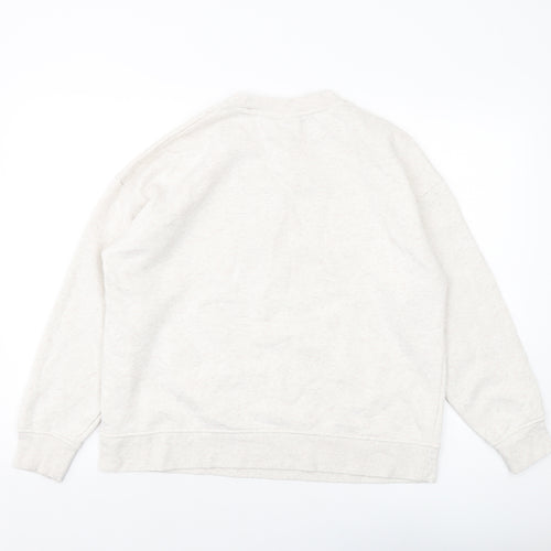Disney Womens Ivory Cotton Pullover Sweatshirt Size 12 Pullover - Pooh