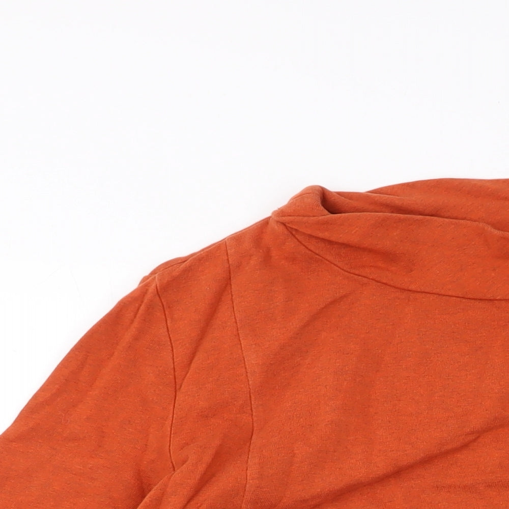 Seasalt Womens Orange Cotton Pullover Sweatshirt Size 14 Pullover