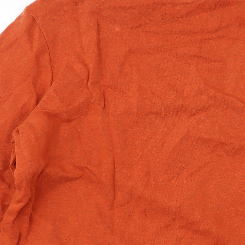 Seasalt Womens Orange Cotton Pullover Sweatshirt Size 14 Pullover