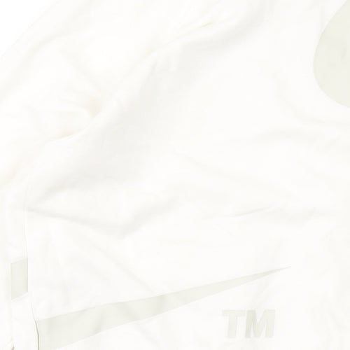Nilke Mens Ivory Cotton Pullover Sweatshirt Size M