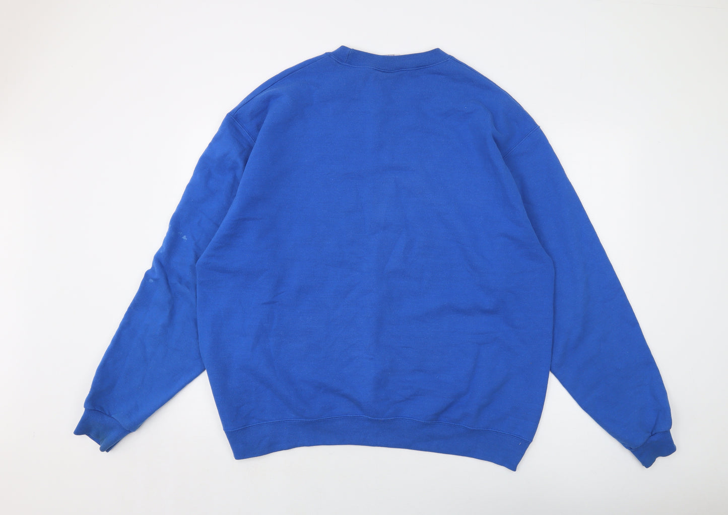 Champion Mens Blue Cotton Pullover Sweatshirt Size XL - Vintage