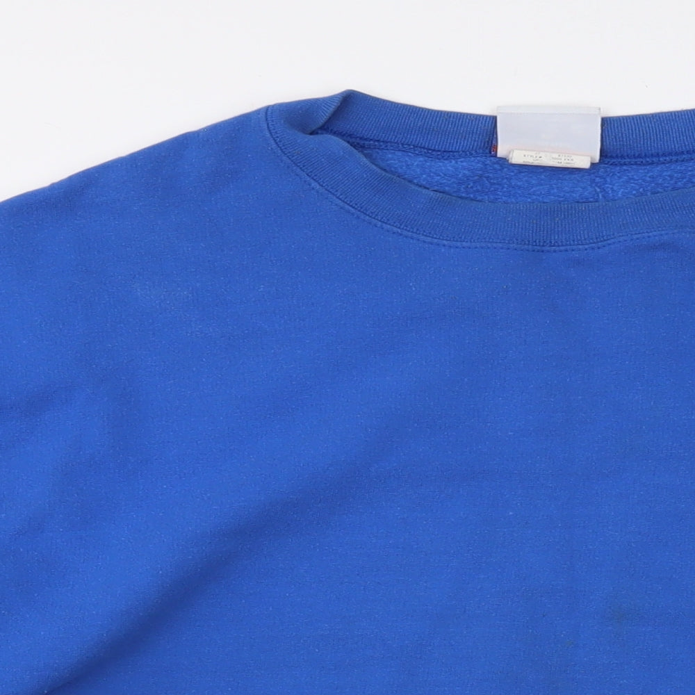 Champion Mens Blue Cotton Pullover Sweatshirt Size XL - Vintage