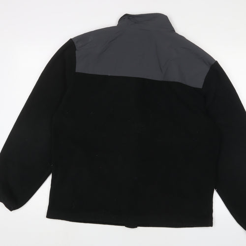 Disney Mens Black Jacket Size M Zip - Logo