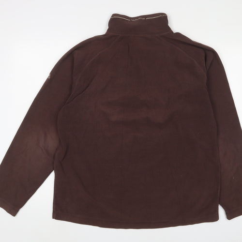 Craghoppers Mens Brown Polyester Pullover Sweatshirt Size L - Logo, Embroidered