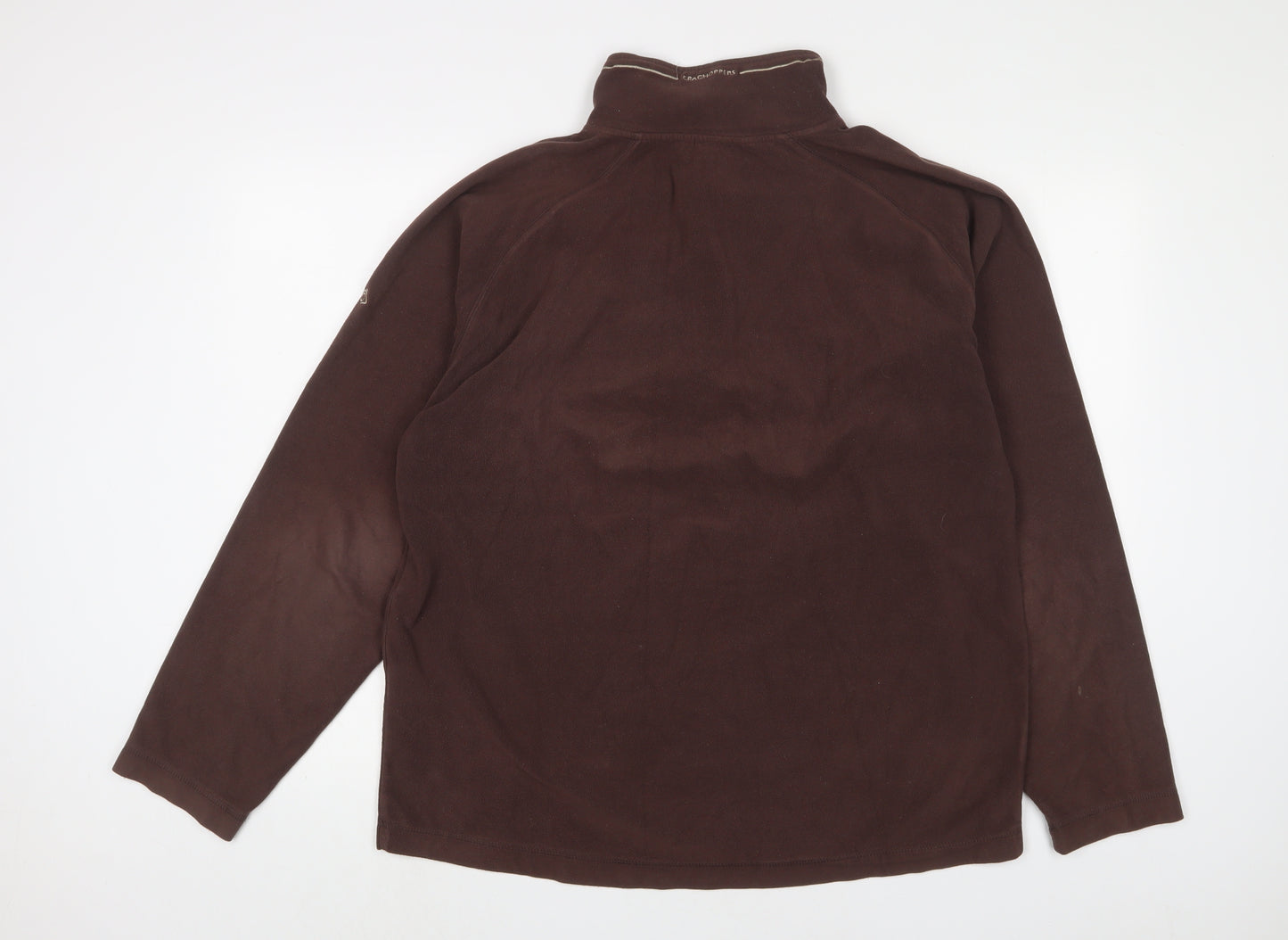 Craghoppers Mens Brown Polyester Pullover Sweatshirt Size L - Logo, Embroidered