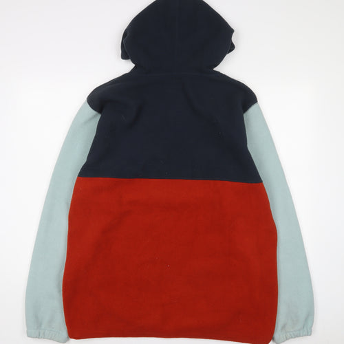 Free Nation Mens Multicoloured Polyester Pullover Hoodie Size L - Logo, Embroidered