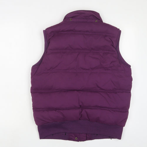 Fat Face Womens Purple Gilet Jacket Size 14 Zip