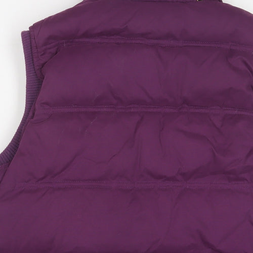 Fat Face Womens Purple Gilet Jacket Size 14 Zip