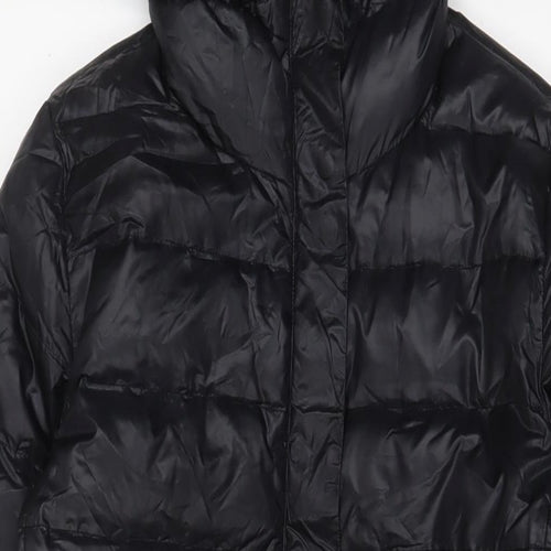 Joseph Womens Black Puffer Jacket Coat Size 10 Zip